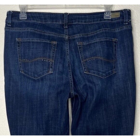 Women’s Lee Secretly Shapes Jeans Sz 18 Regular Fit Straight Leg Mi-rise - Picture 5 of 10